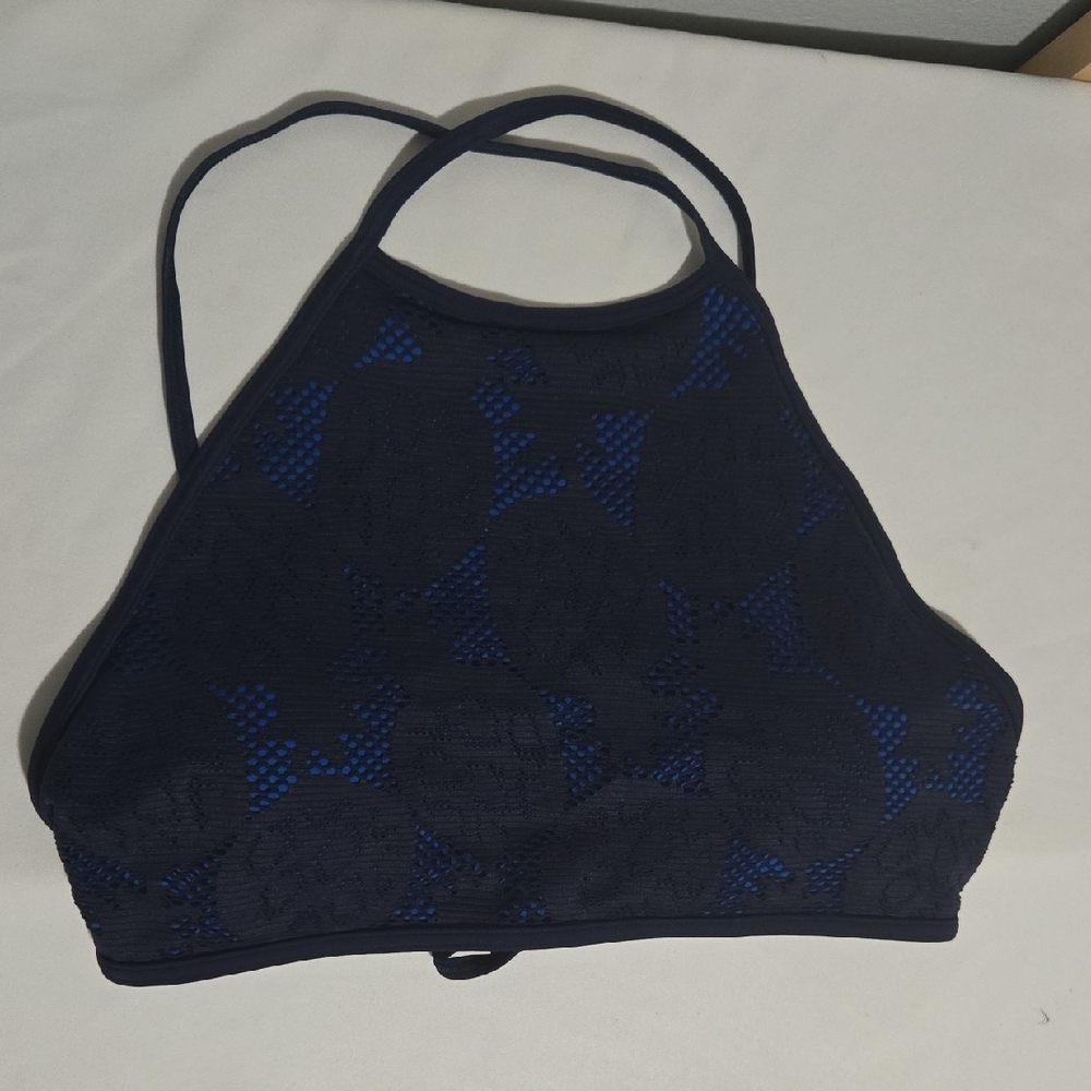 Aerie Blue High Neck Bra Intimates